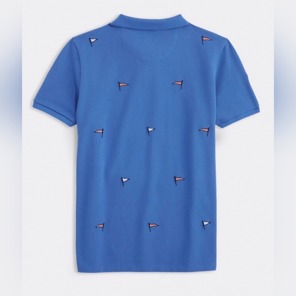 Vineyard Vines, Novelty Embroidered Heritage Pique Polo, Boy's XL - Picture 5 of 5